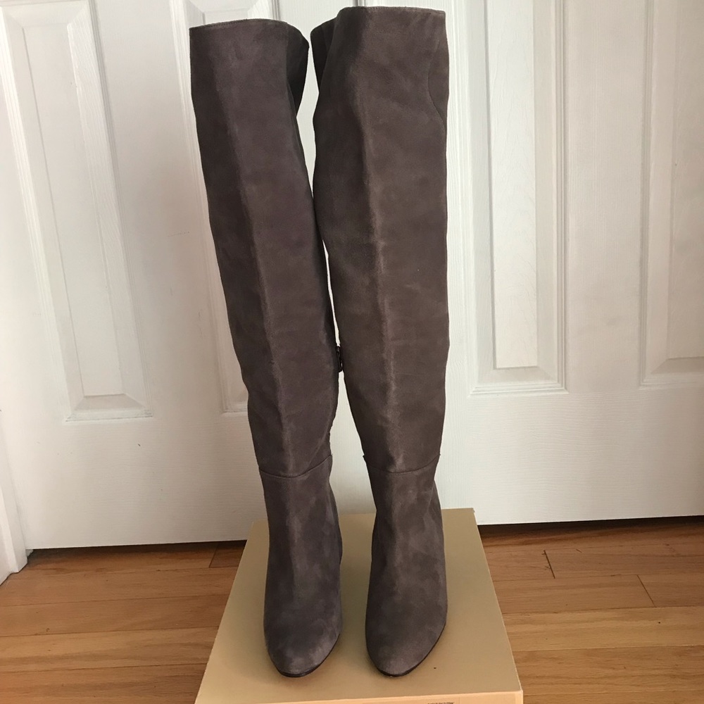Halogen Noble Gray Over the Knee Boot